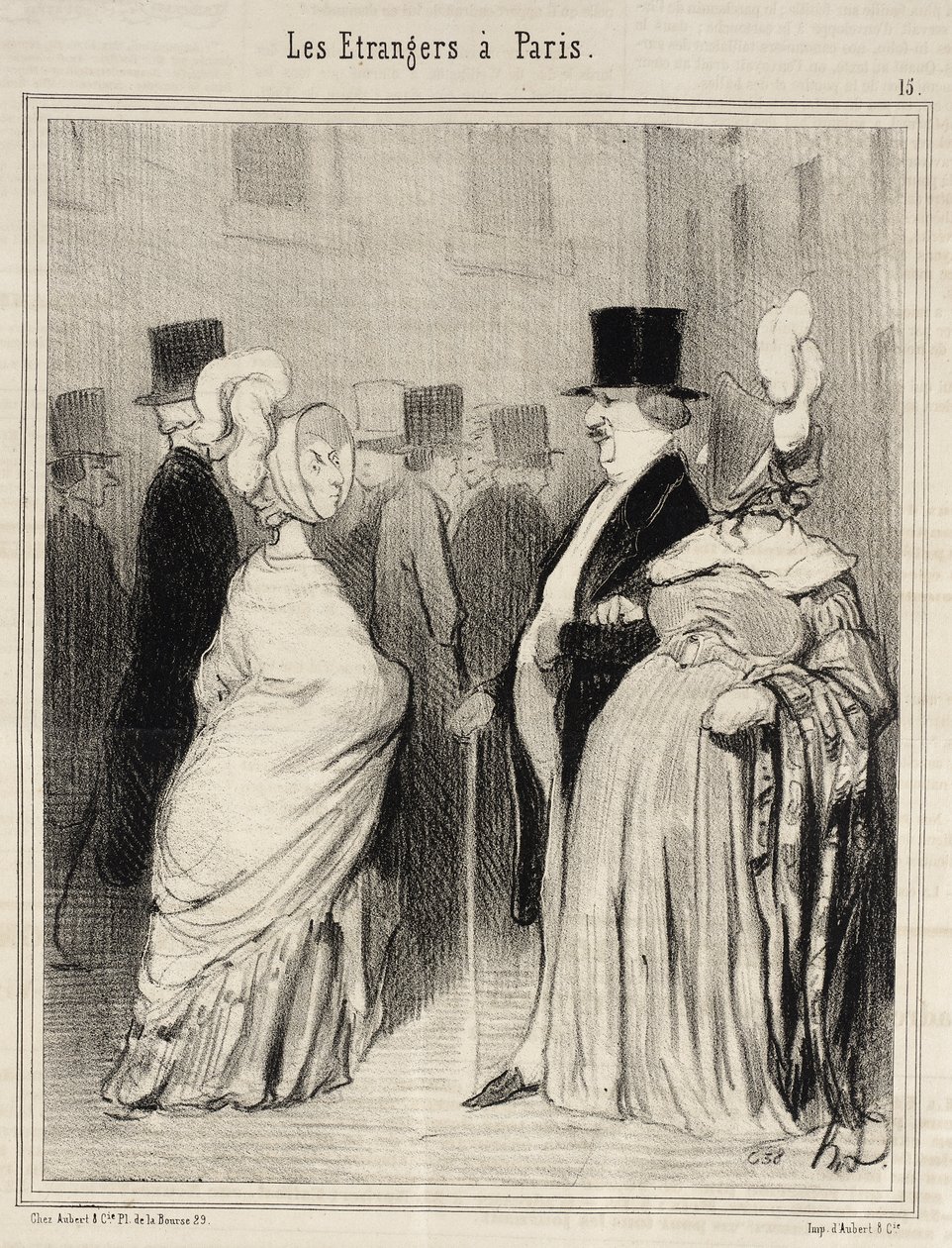 Os estrangeiros vistos por eles próprios de Honoré Daumier