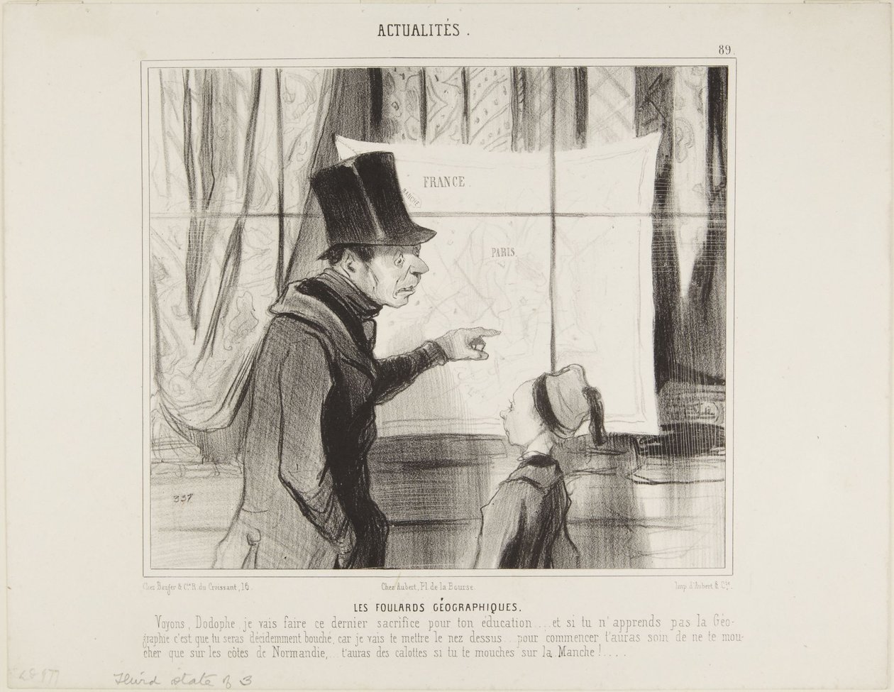 Os lenços geográficos de Honoré Daumier