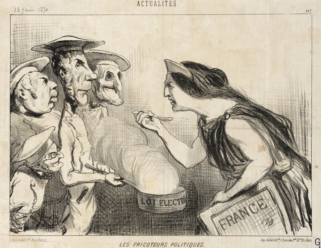 Os parasitas políticos de Honoré Daumier