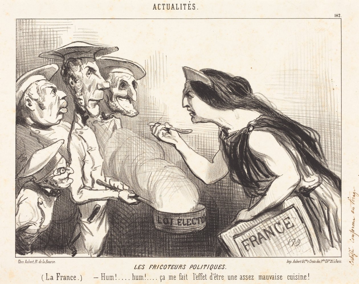 Os gastrónomos políticos de Honoré Daumier