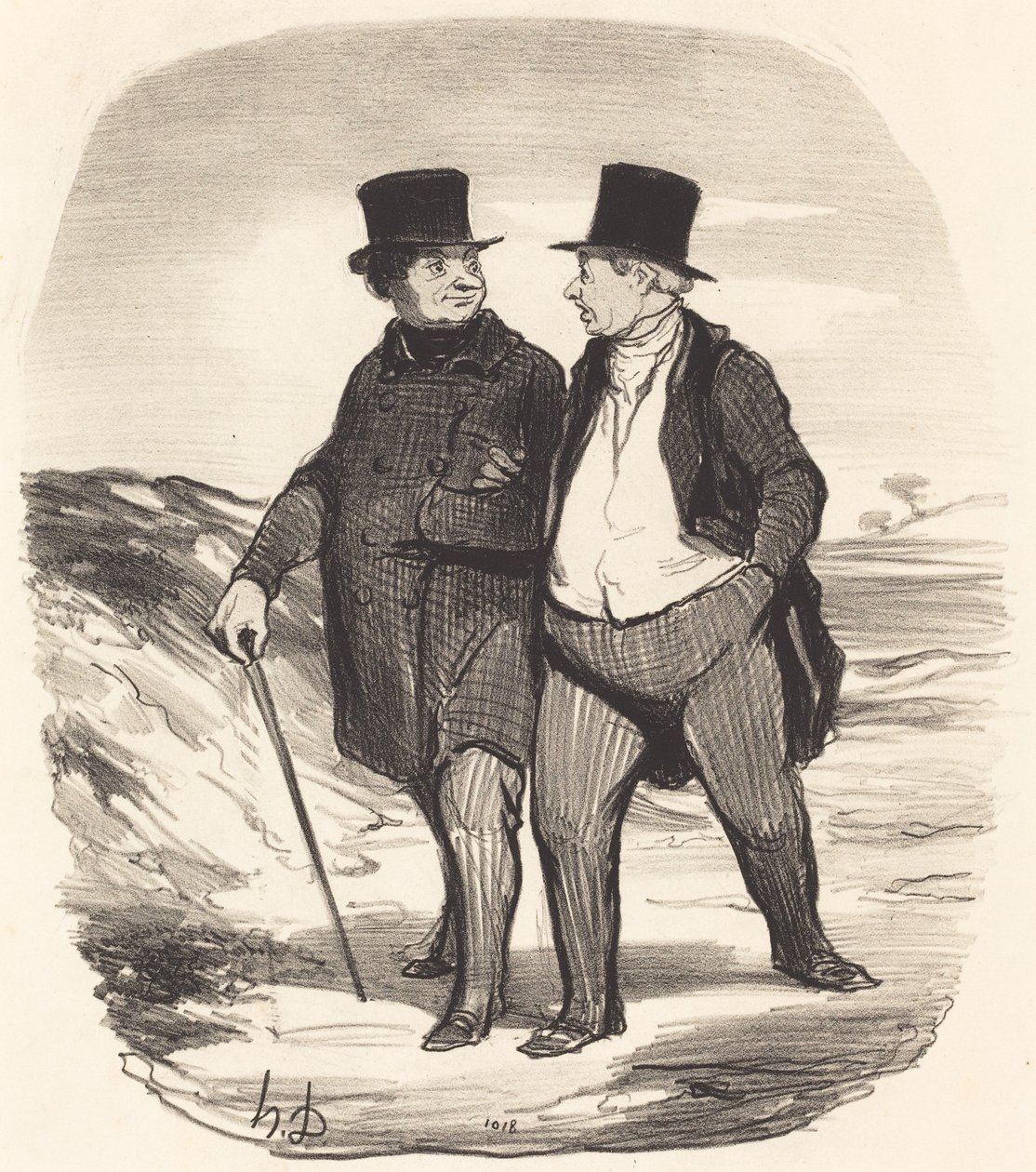 Os tempos são difíceis... de Honoré Daumier