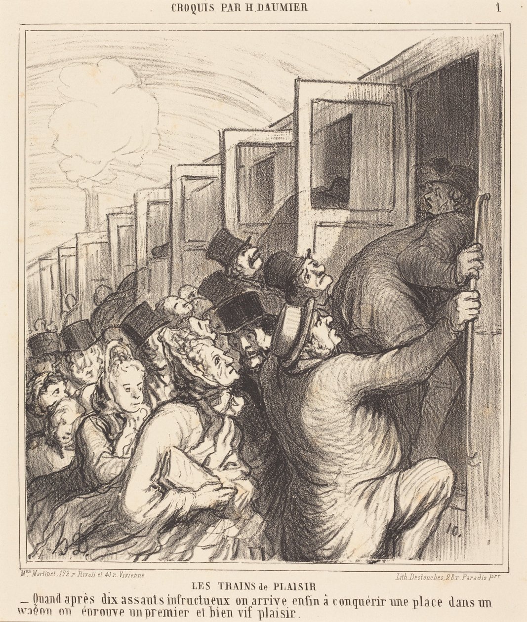 Os comboios de prazer de Honoré Daumier