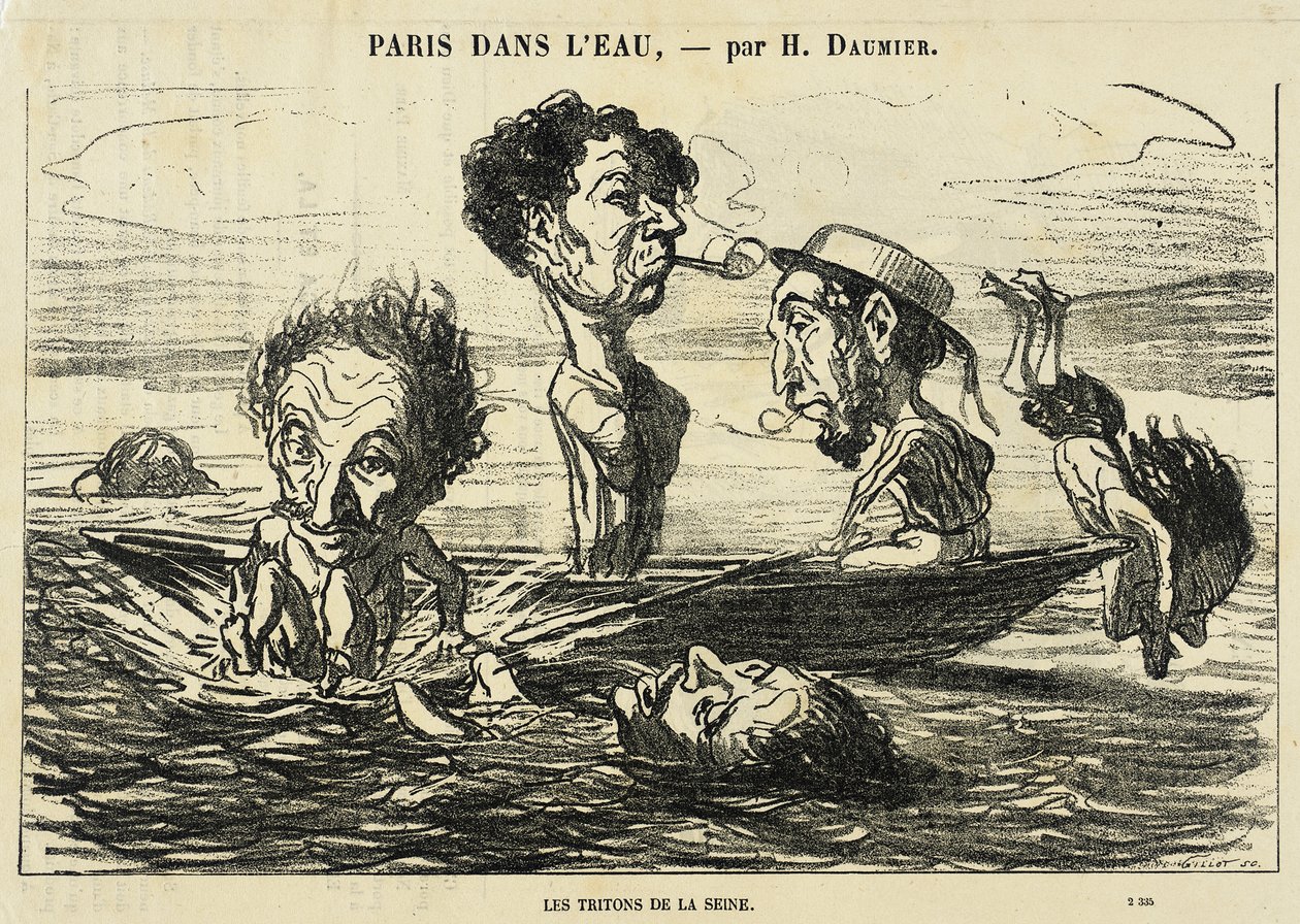 Os tritões do Sena de Honoré Daumier