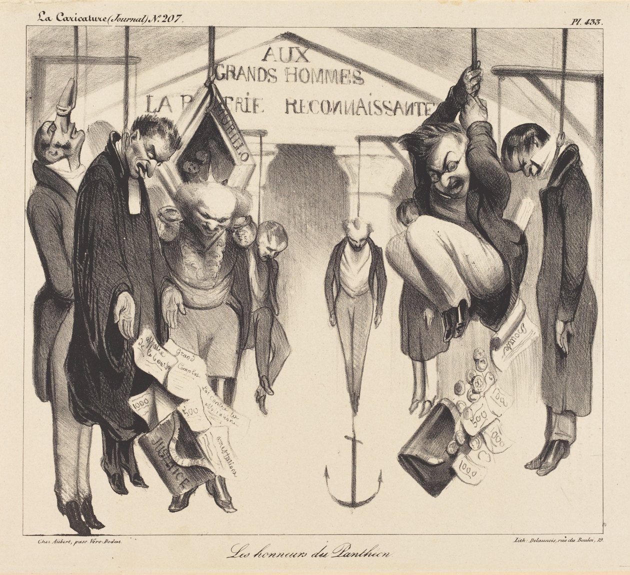 Honras do Panteão de Honoré Daumier