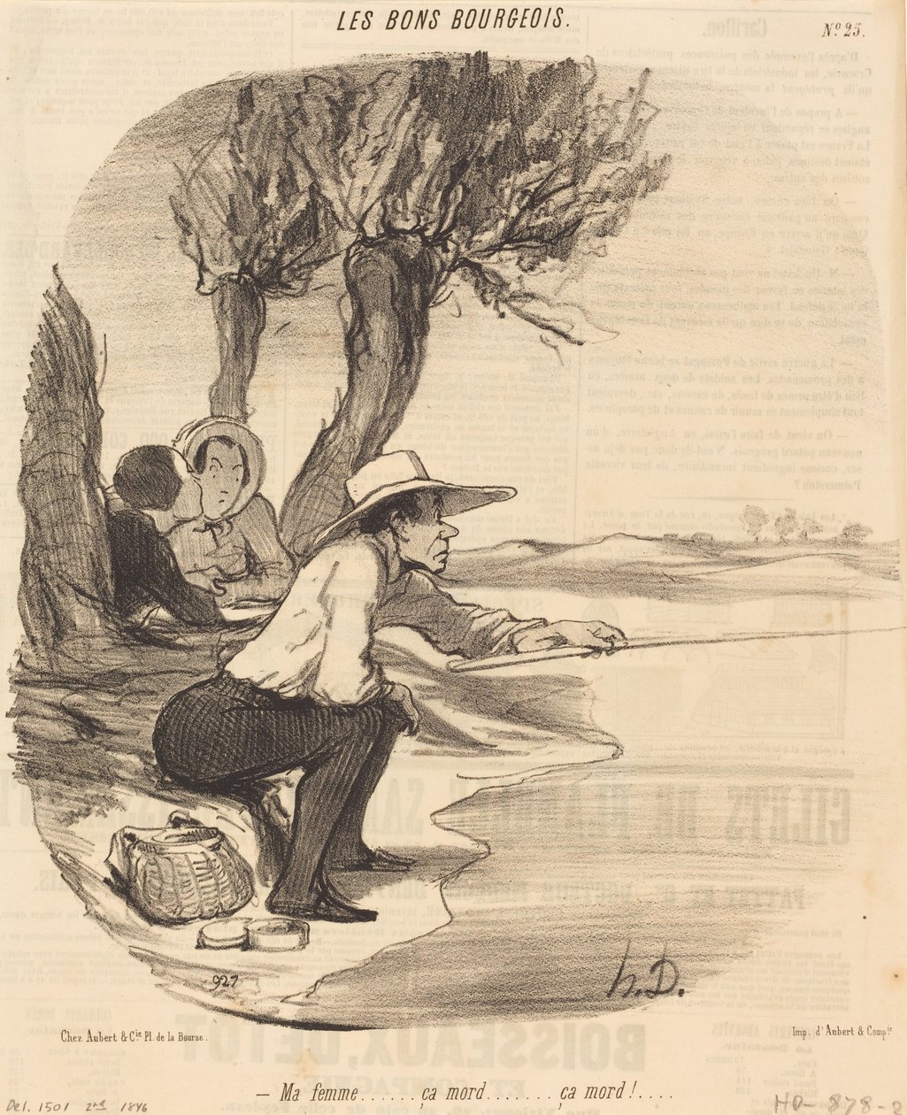 A minha mulher... morde... morde! de Honoré Daumier