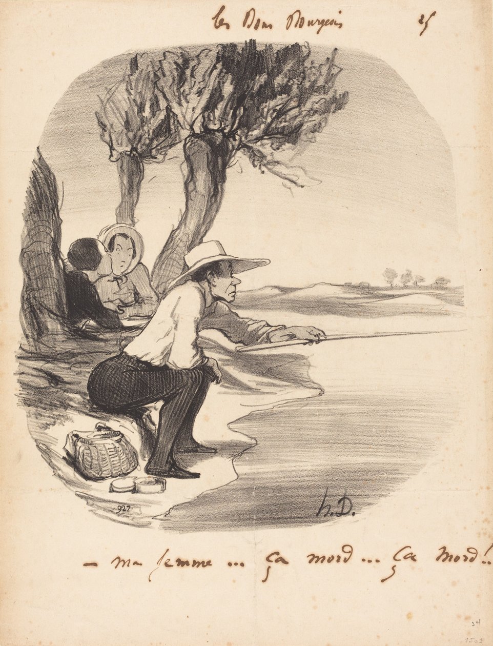 A minha mulher... morde... morde! de Honoré Daumier