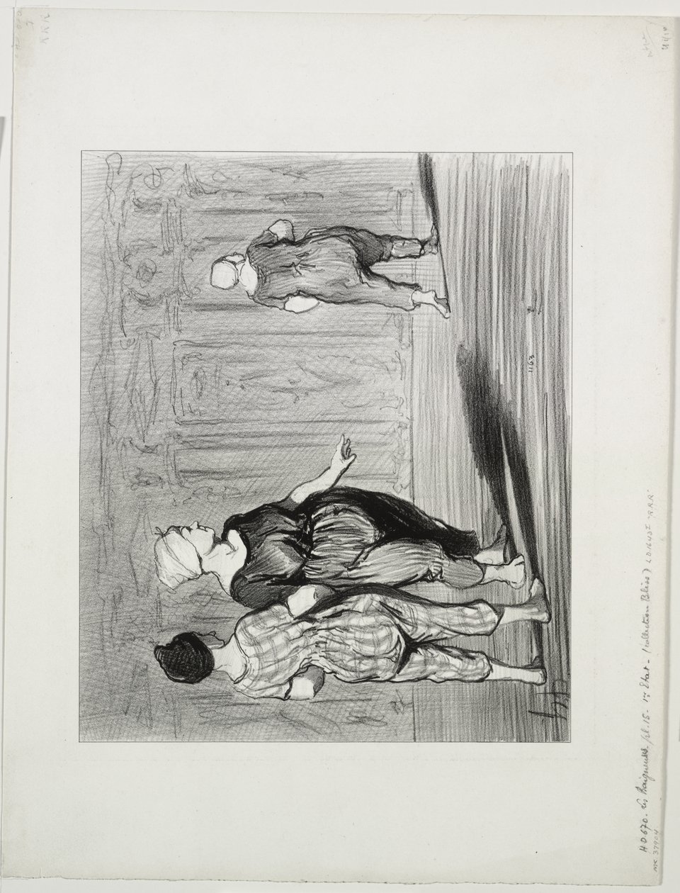 As Banhistas, placa 15: É ela de novo, uma bela moda, Madame Coquardeau! de Honoré Daumier