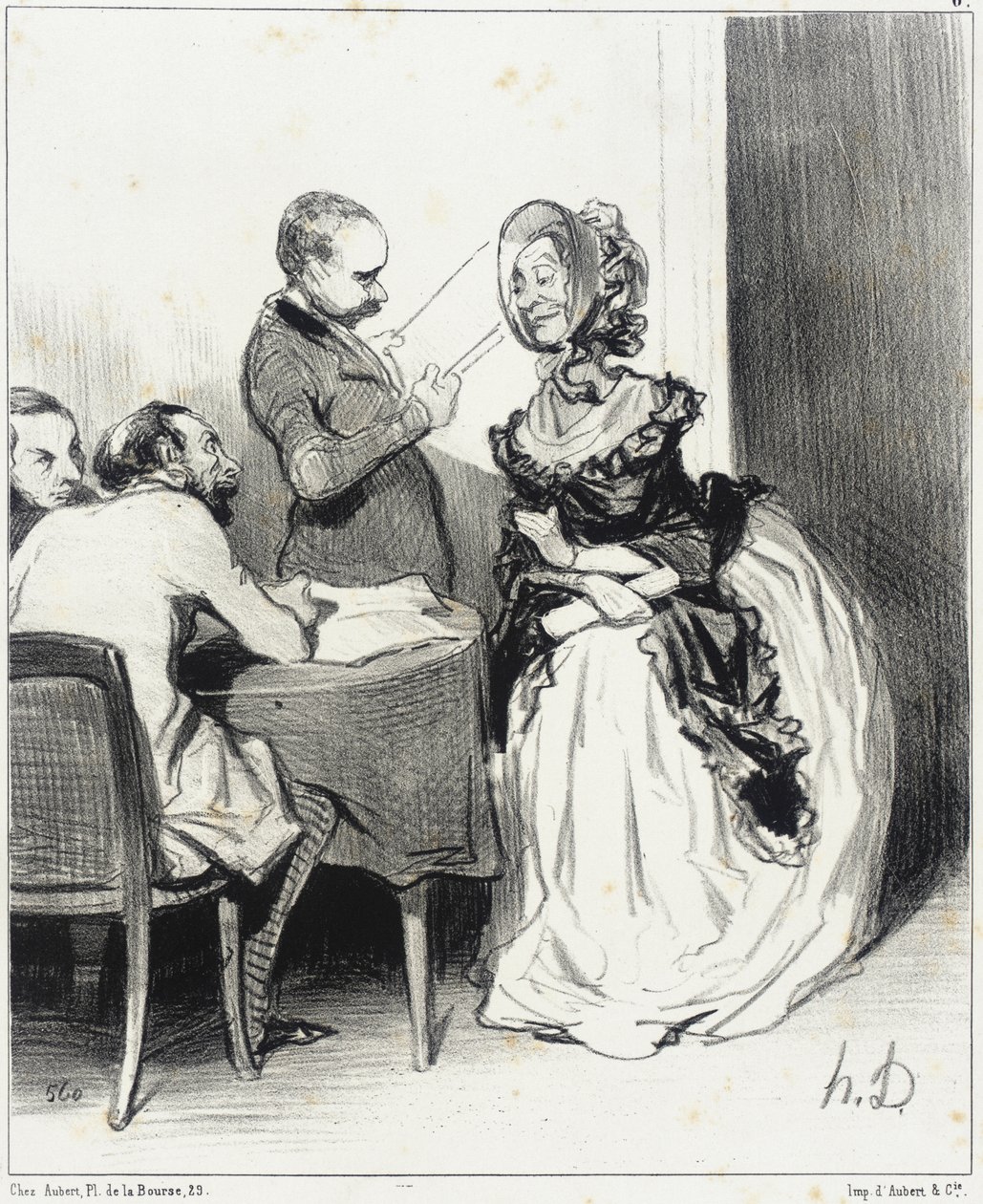Senhores, venho oferecer ao vosso jornal... de Honoré Daumier