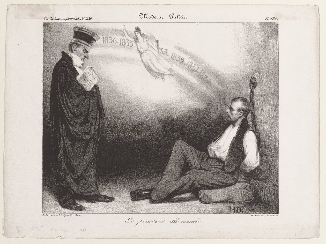 Galileu moderno. E, no entanto, ela move-se de Honoré Daumier