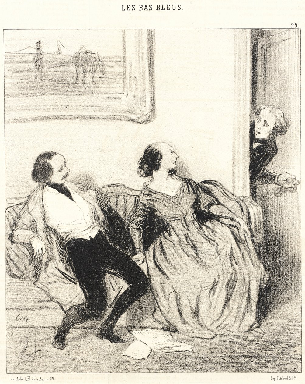 Minha querida amiga, posso entrar!... de Honoré Daumier