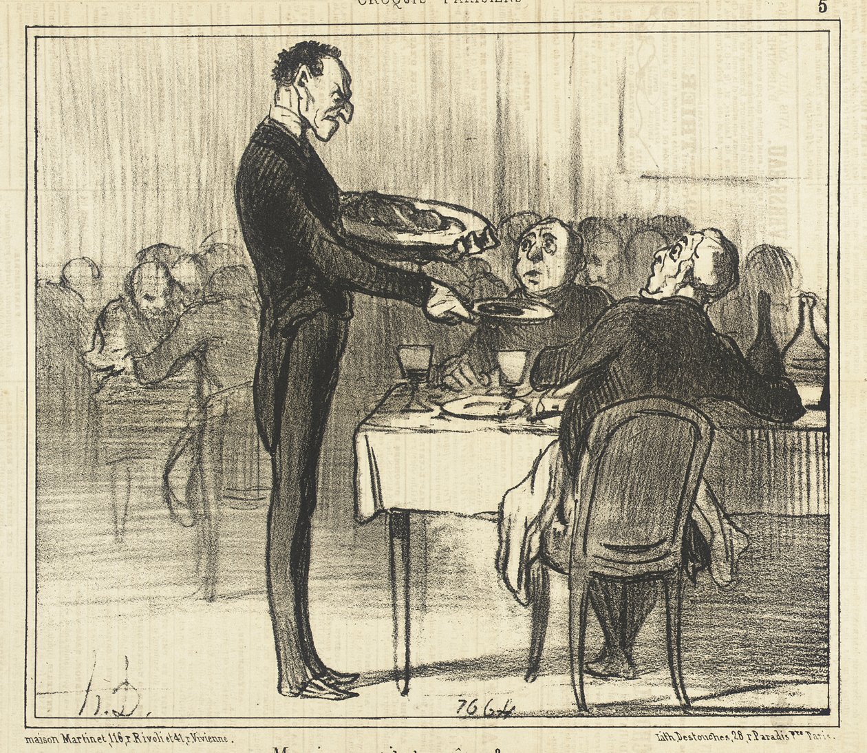O senhor quer crepes?... de Honoré Daumier