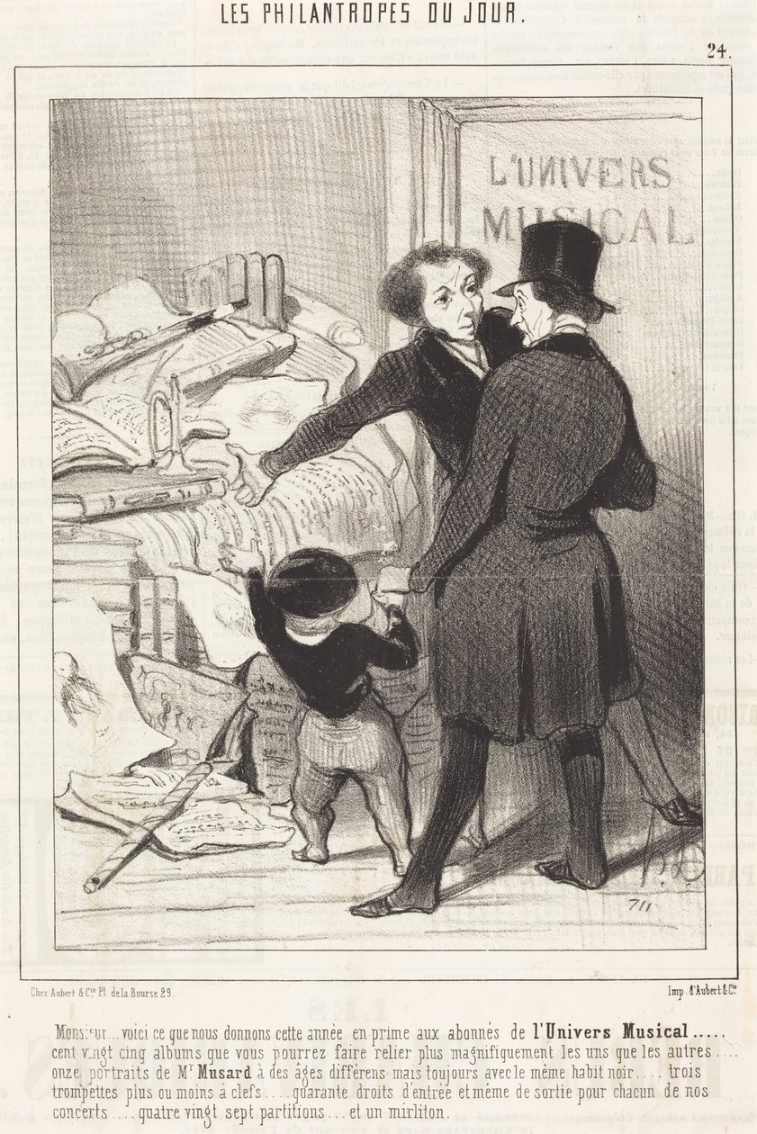 Senhor... eis o que oferecemos... como bónus... de Honoré Daumier