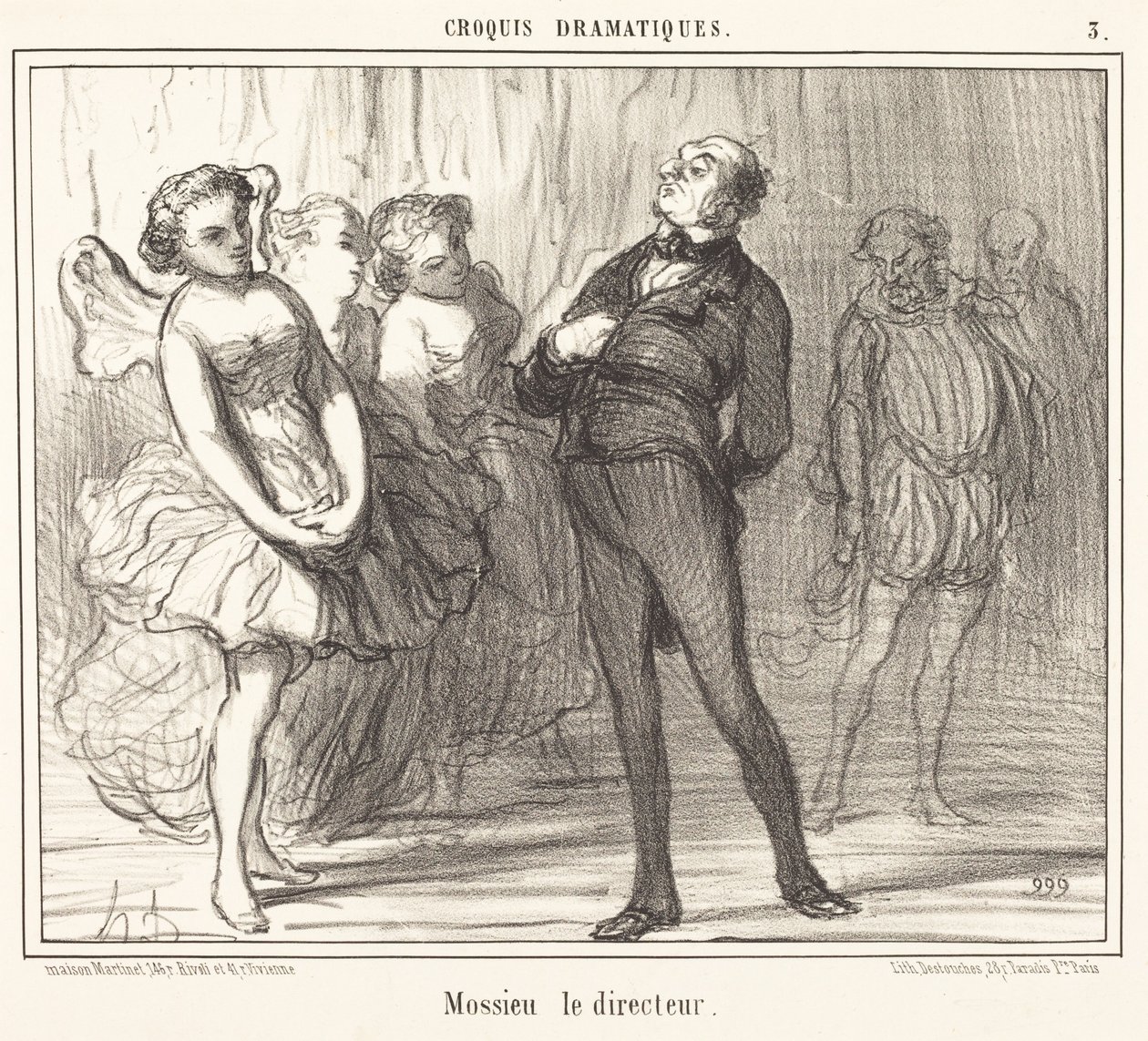 Mossieu le directeur de Honoré Daumier