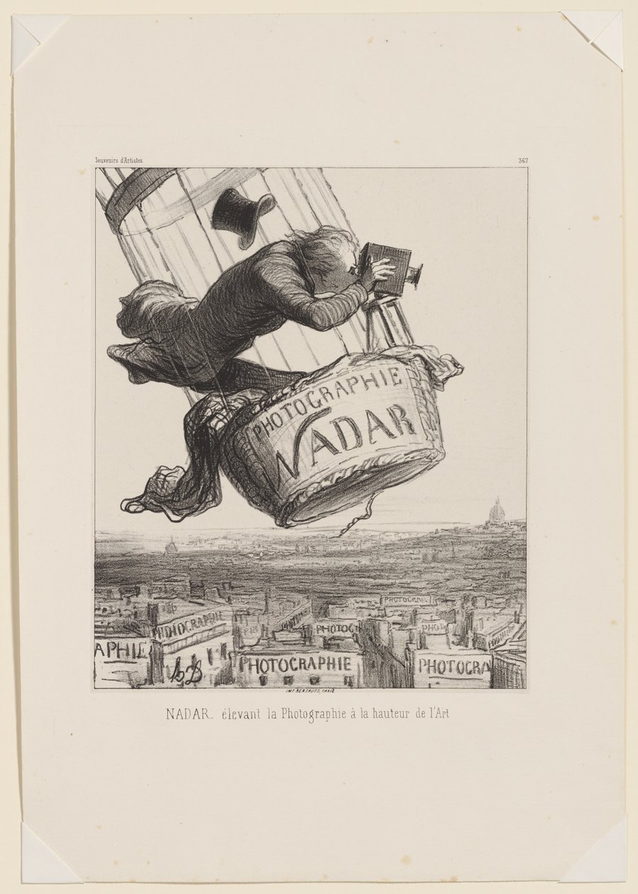Nadar elevando a fotografia ao nível da arte de Honoré Daumier
