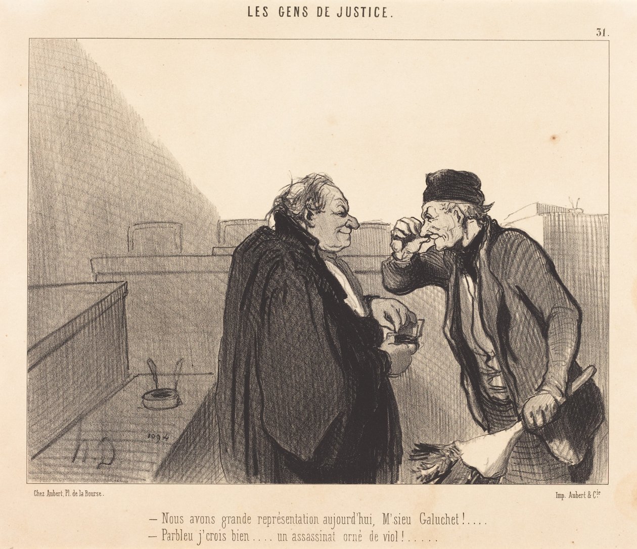 Hoje temos uma grande representação de Honoré Daumier
