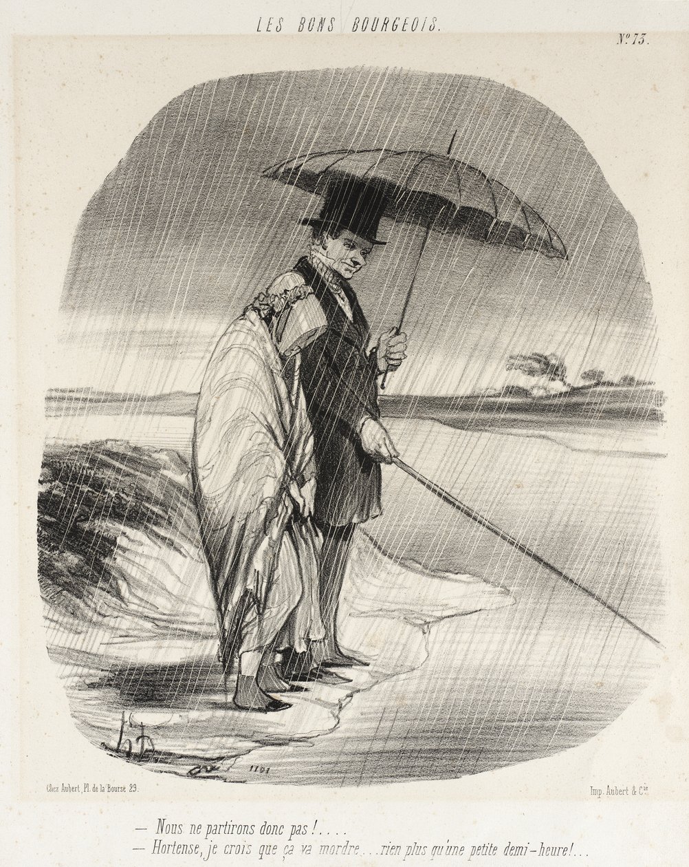 Então não partiremos!... de Honoré Daumier