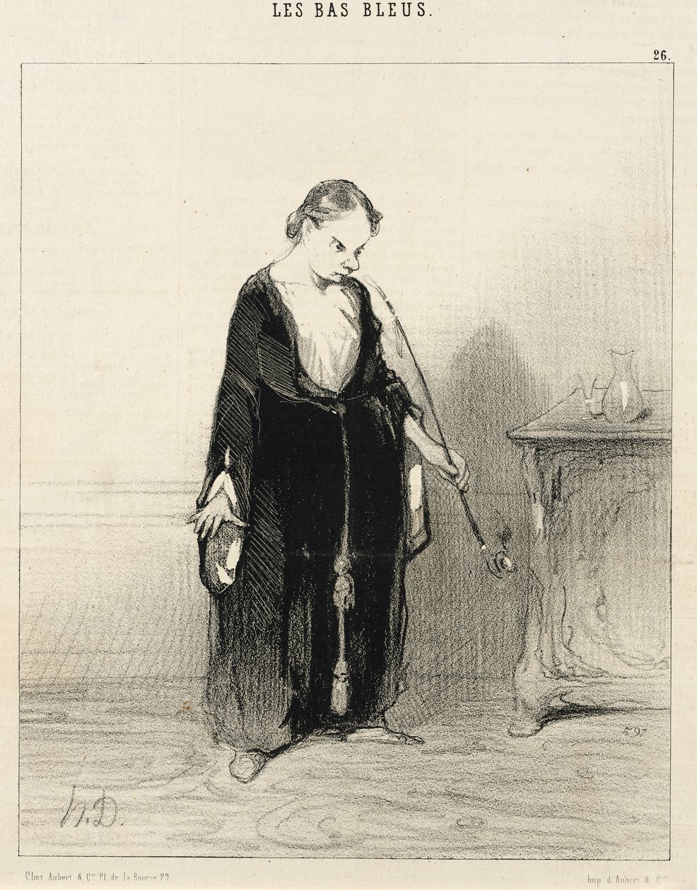 Ó prazer do ópio que me roubas!... de Honoré Daumier