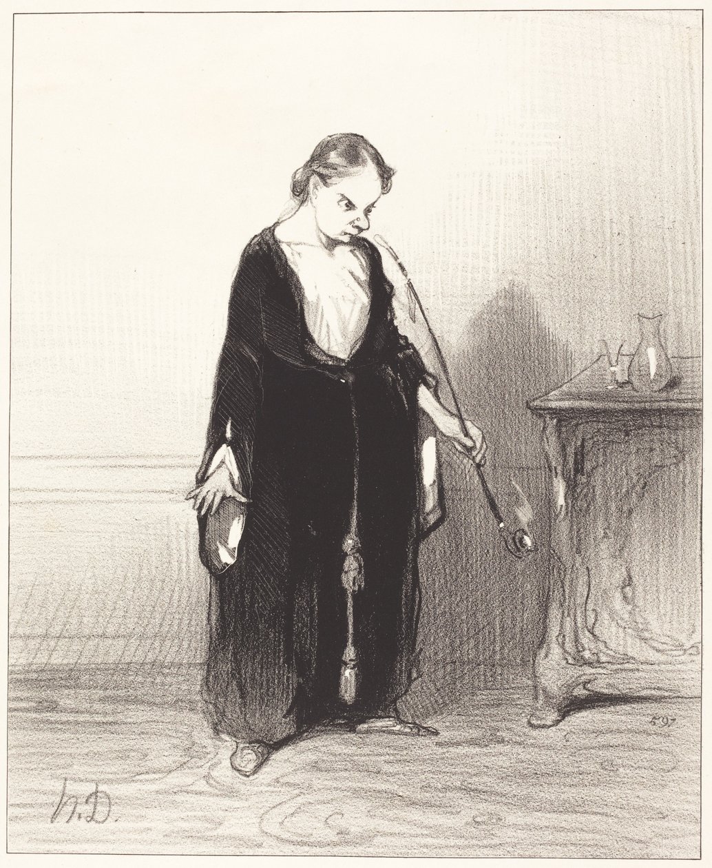 Ó prazer do ópio que você arrebata de mim!... de Honoré Daumier