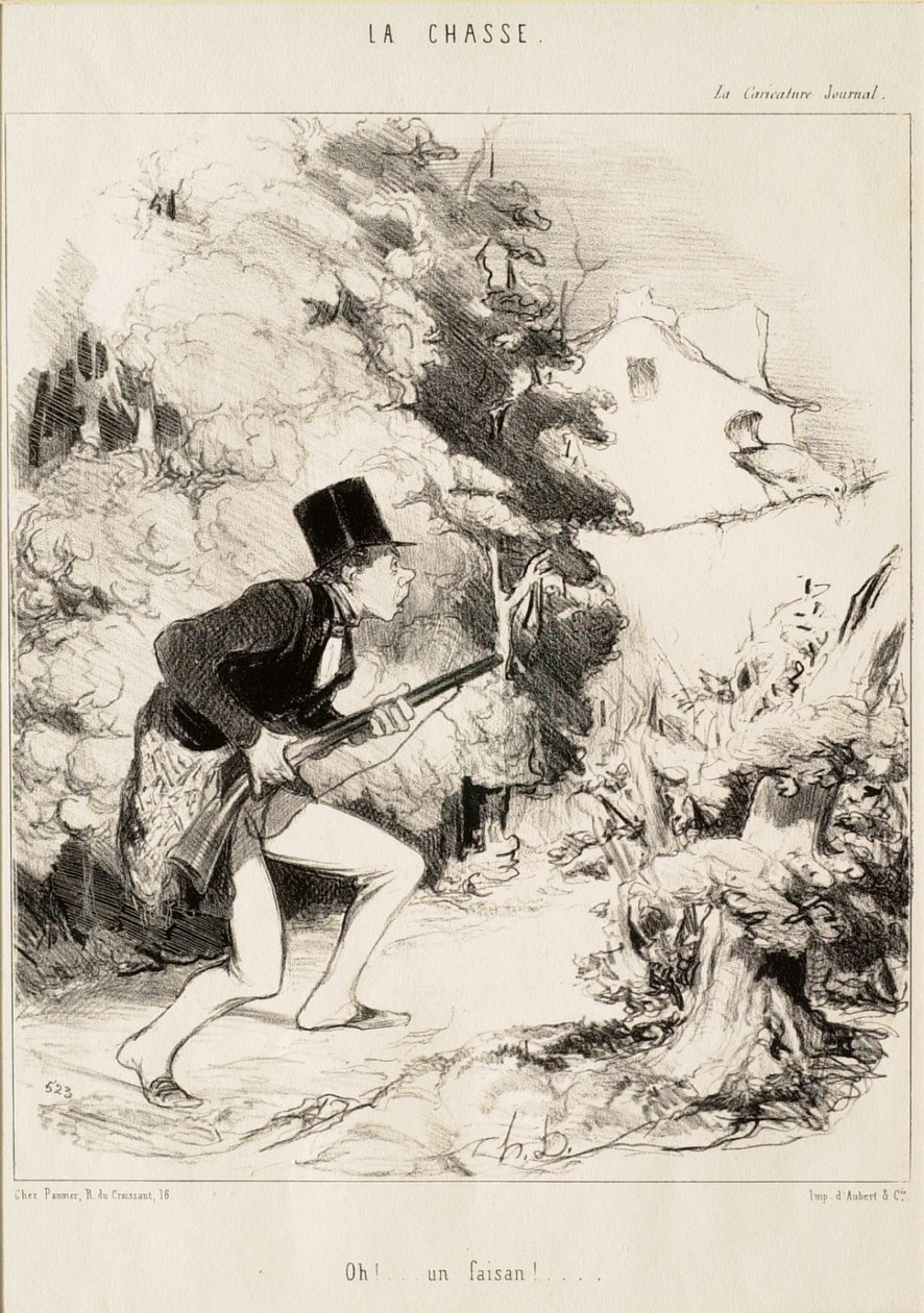 Oh! ... Um faisão! de Honoré Daumier