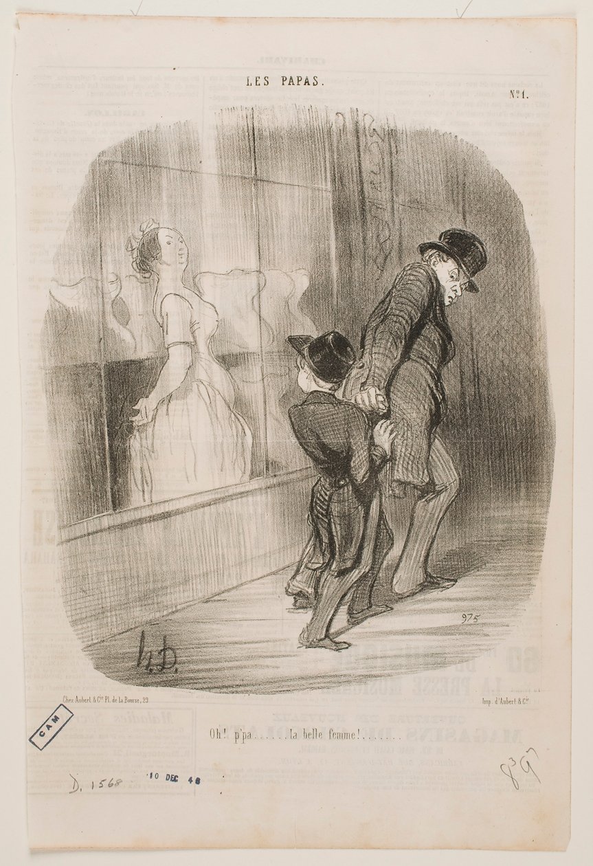 Oh, papá, ... que mulher tão bonita! de Honoré Daumier