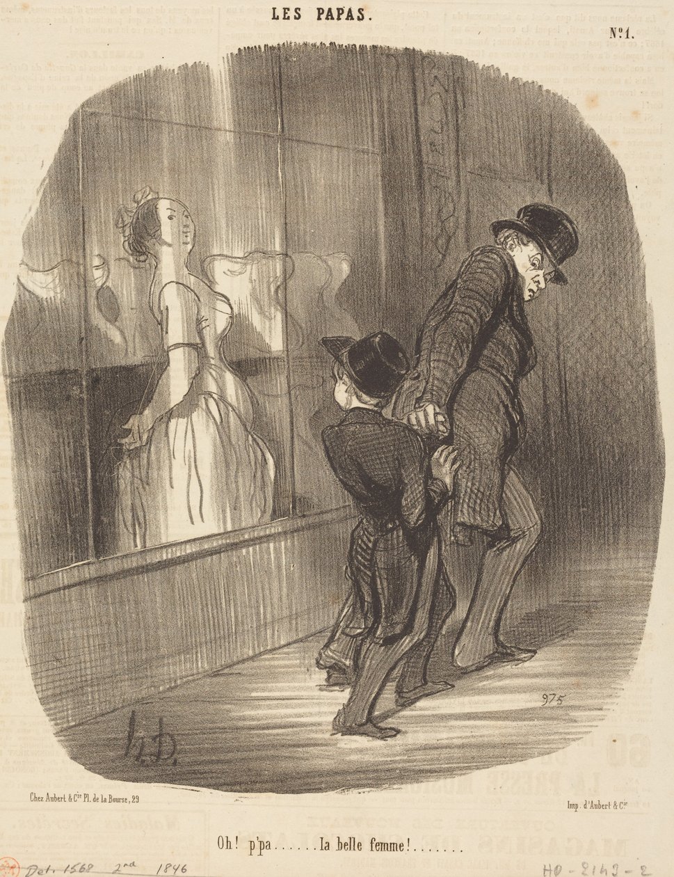 Oh! Papá... que bela mulher! de Honoré Daumier