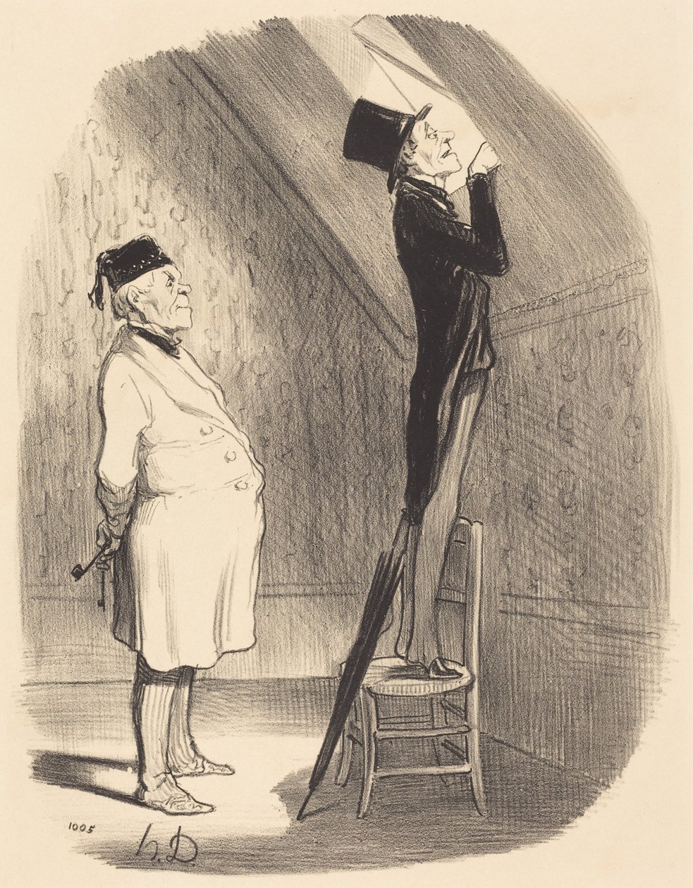 Oh! Quanto à vista, não encontrarão melhor do que aqui! de Honoré Daumier