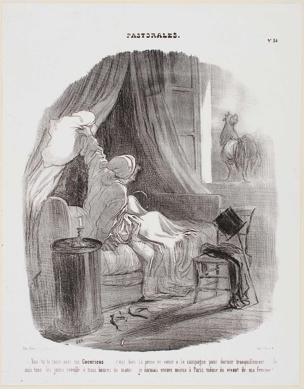 Oh, cala-te com esse cocorocó! de Honoré Daumier