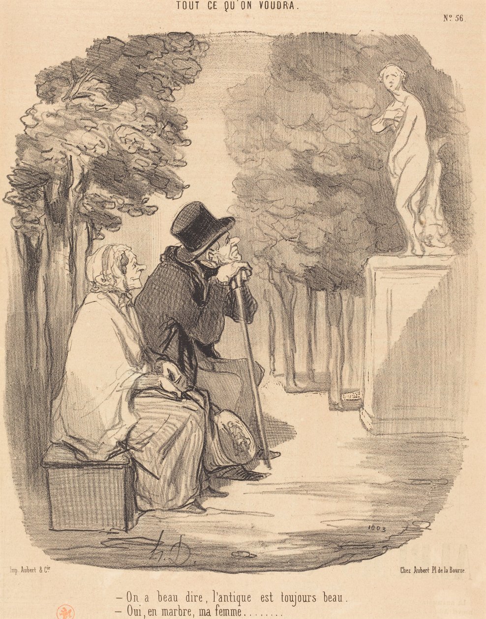 Por mais que se diga, a Antiguidade é sempre bela... de Honoré Daumier