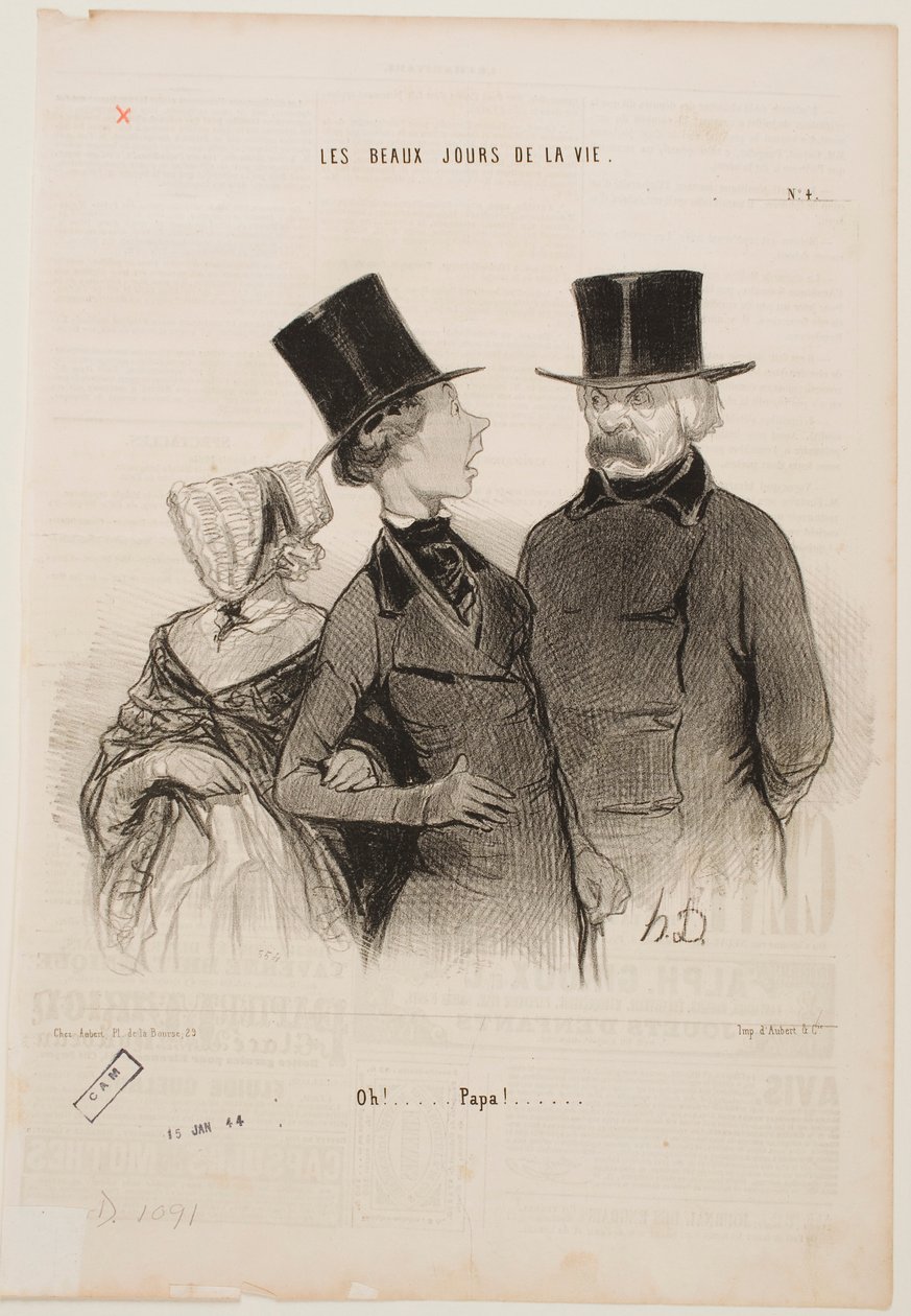 Ops... Papá!... de Honoré Daumier