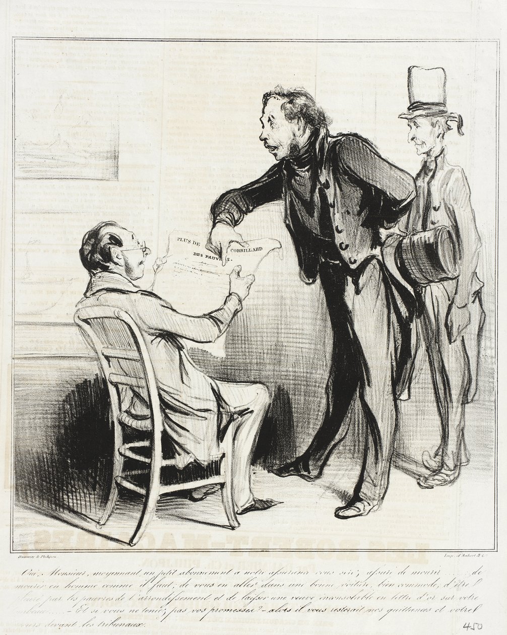 Sim, senhor, mediante uma pequena assinatura de Honoré Daumier
