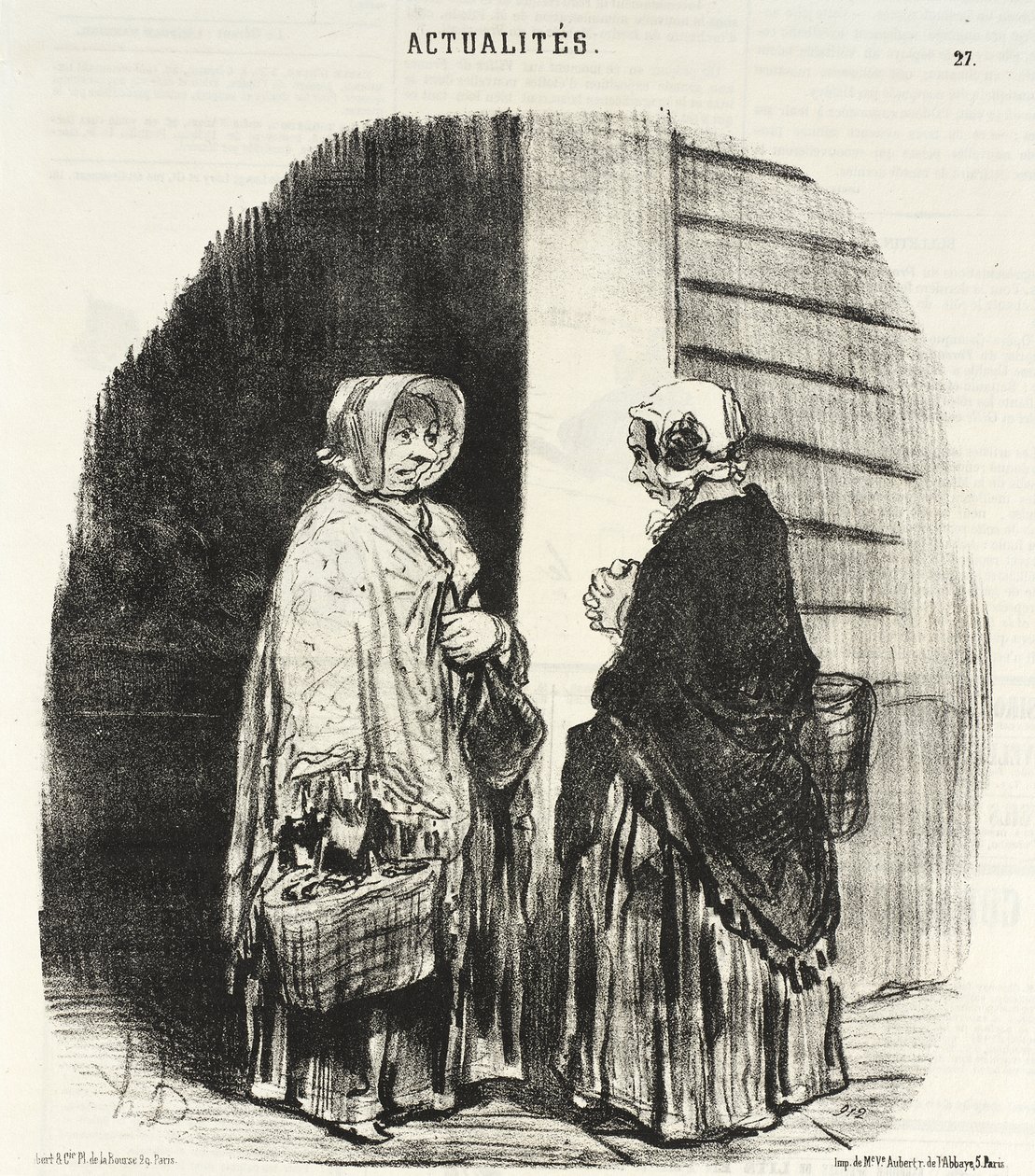 Sim, senhora Chaboulard... vinte e quatro merceeiros... de Honoré Daumier