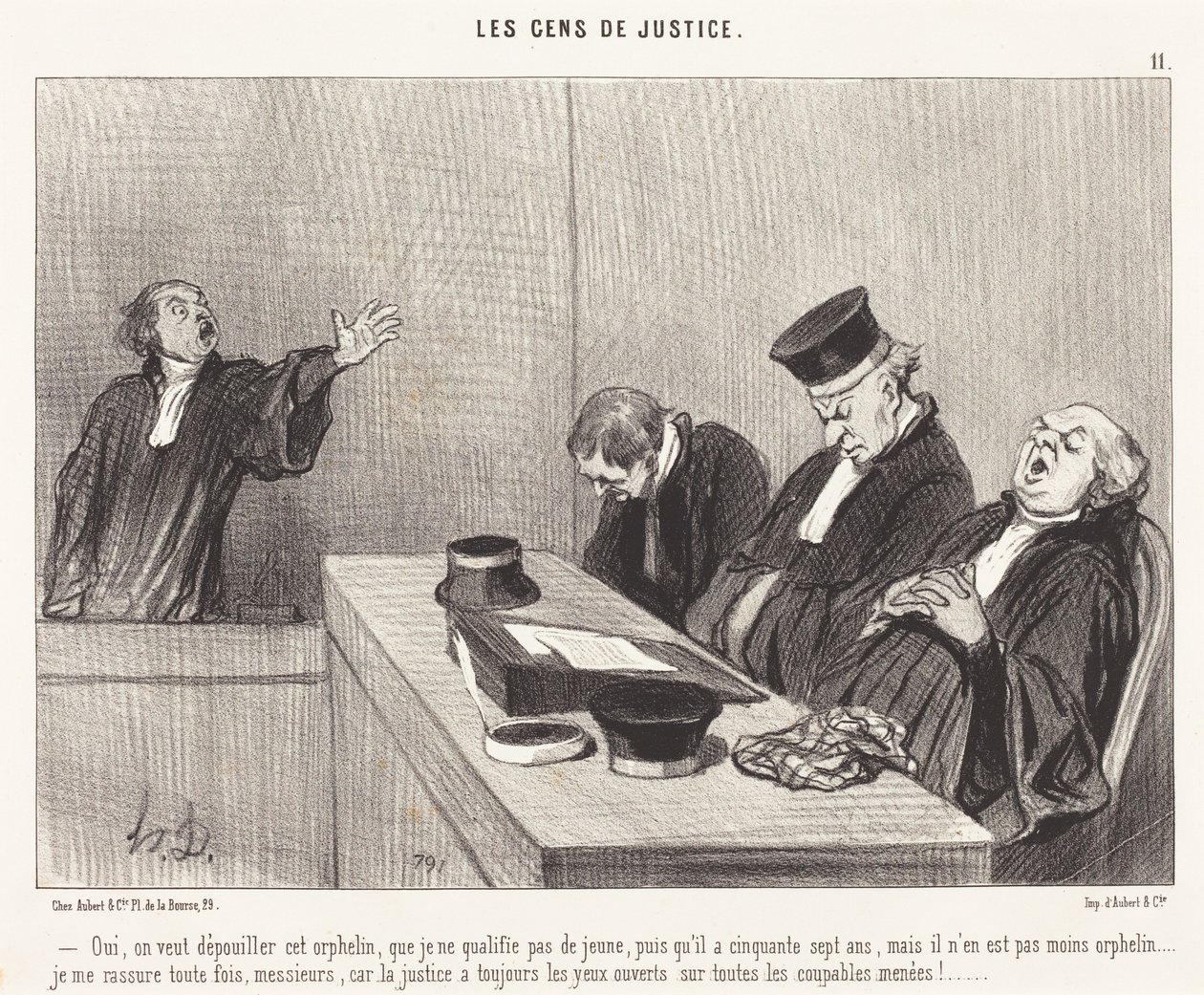 Sim, querem despojar este órfão... de Honoré Daumier