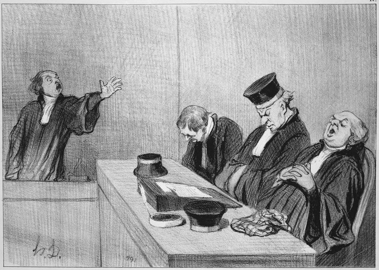 Sim, querem despojar este órfão... de Honoré Daumier