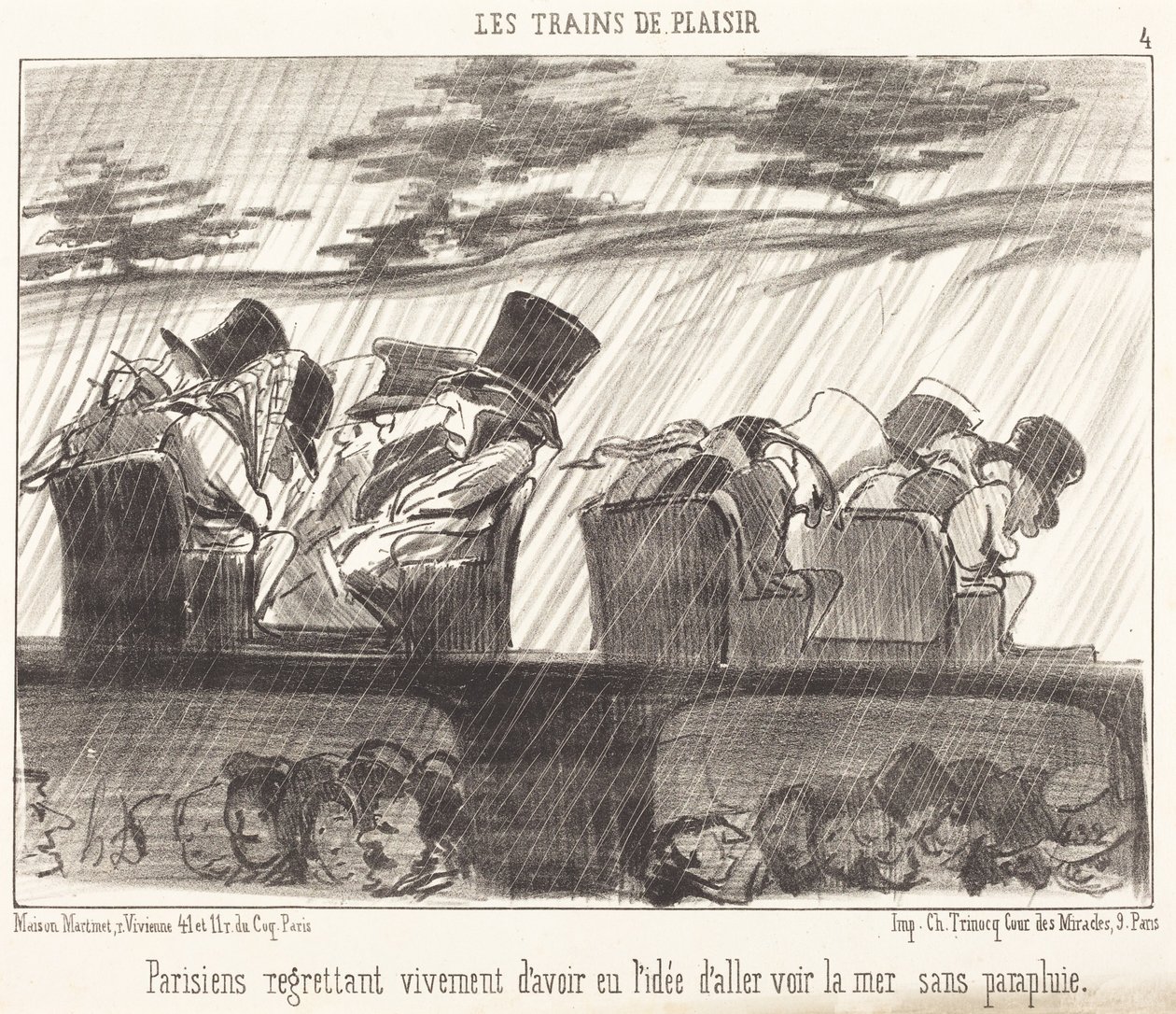 Parisienses que lamentam vivamente... de Honoré Daumier