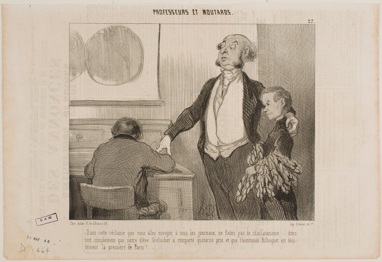Por favor, sem exageros neste artigo que vai ser enviado a todos os jornais... de Honoré Daumier
