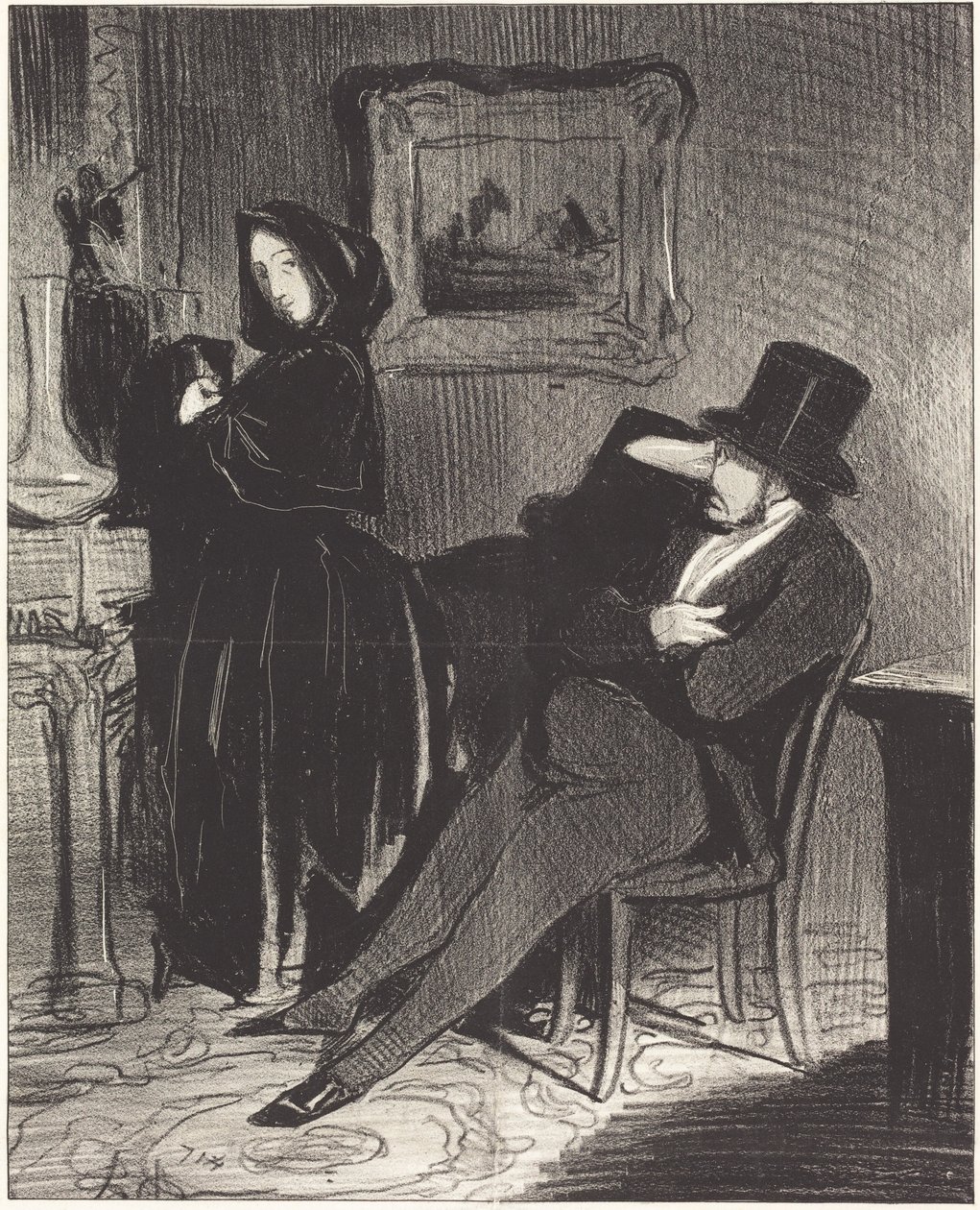 Mais vezes do que te acompanharei... ao baile... de Honoré Daumier