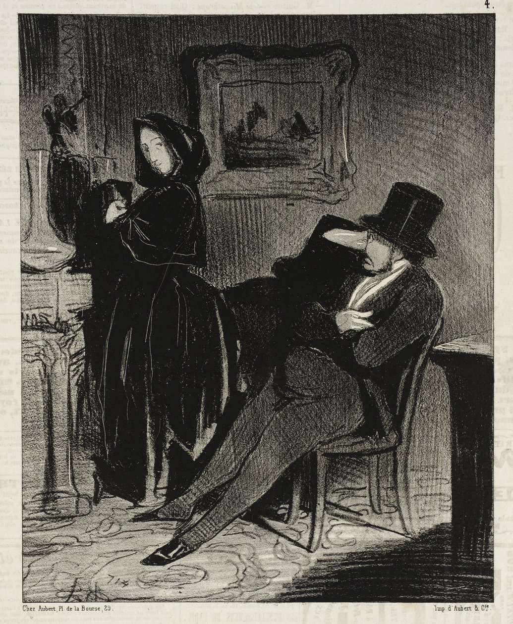 Mais vezes do que te levarei... ao baile... de Honoré Daumier