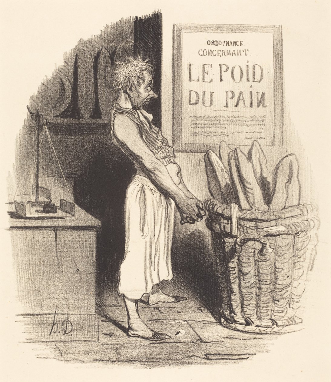 Por agora... nós... estamos numa embrulhada de Honoré Daumier