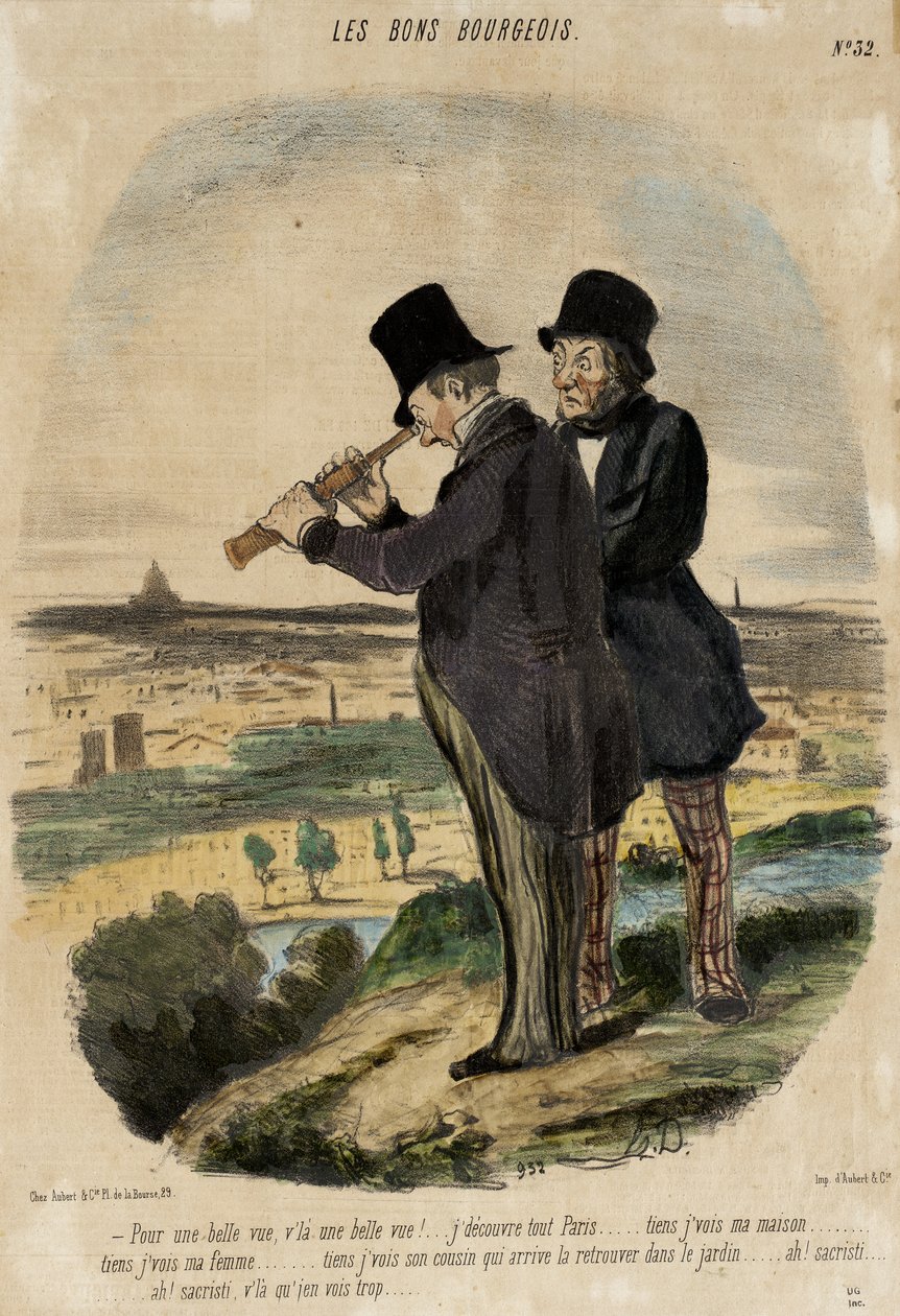 Para uma bela vista, eis uma bela vista!... de Honoré Daumier