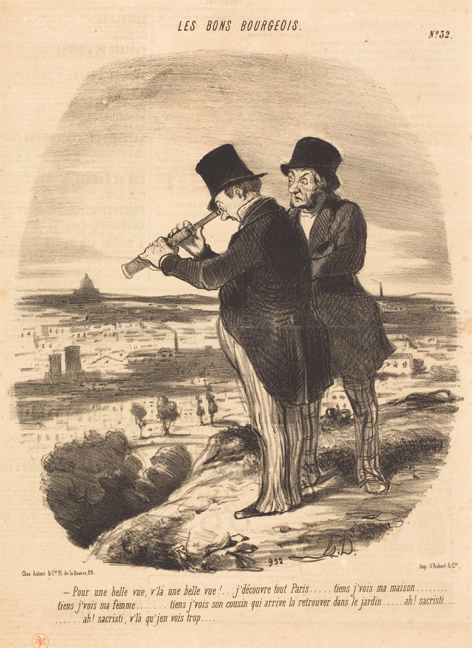 Para uma bela vista, eis uma bela vista!... de Honoré Daumier