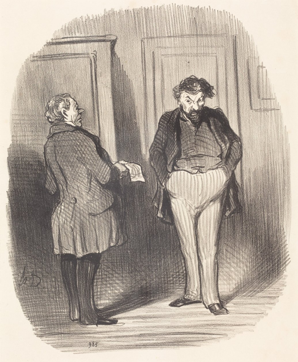 Poderia dizer-me...? Estou com gripe!... de Honoré Daumier