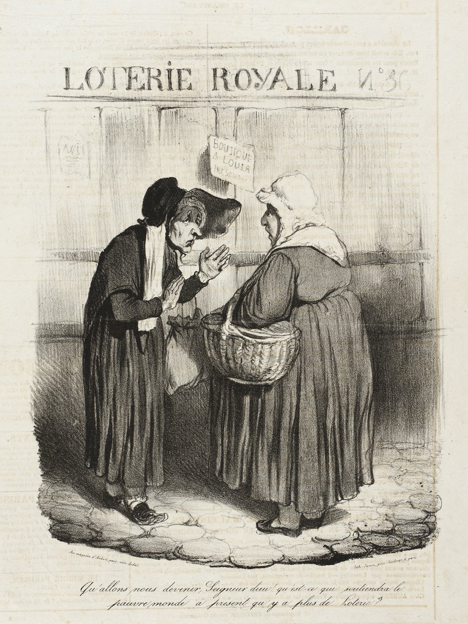 O que será de nós, Senhor Deus? O que sustenta o pobre mundo... de Honoré Daumier