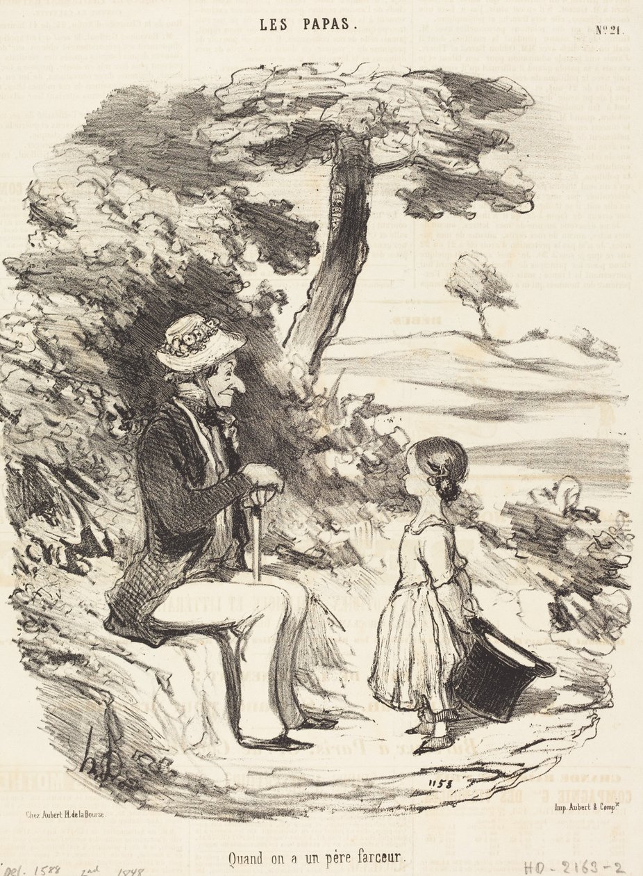 Quando se tem um pai brincalhão de Honoré Daumier