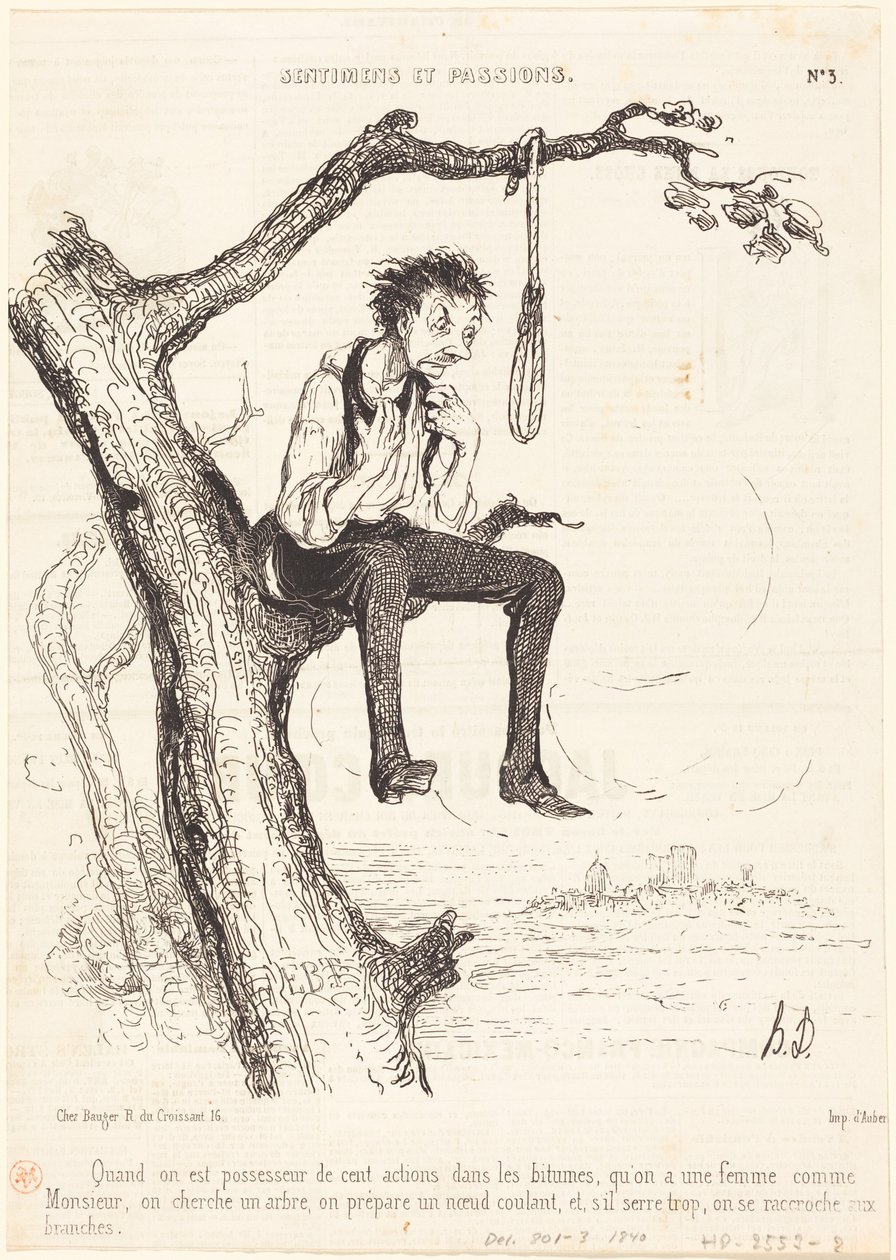 Quando se possui cem ações... de Honoré Daumier