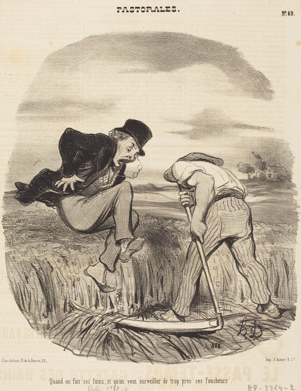 Quando se faz a colheita do feno... de Honoré Daumier
