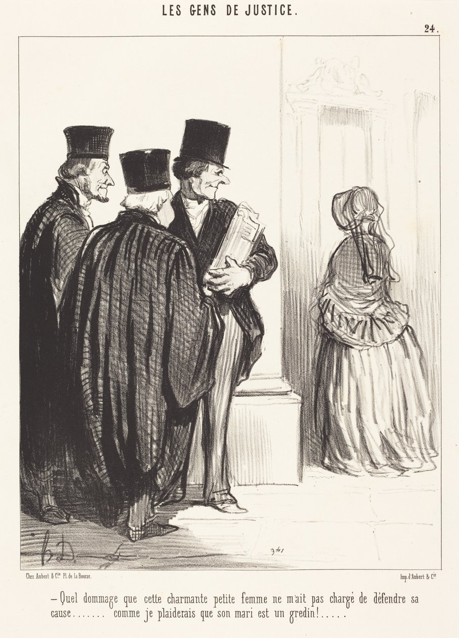 Que pena que esta encantadora... mulher... de Honoré Daumier