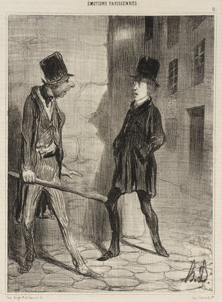 Que horas são, por favor de Honoré Daumier