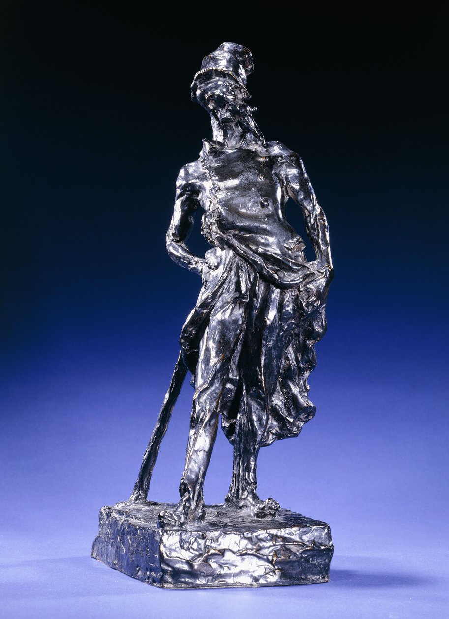Ratapoil, c.1850 e c.1960 (bronze com pátina marrom escura) de Honoré Daumier