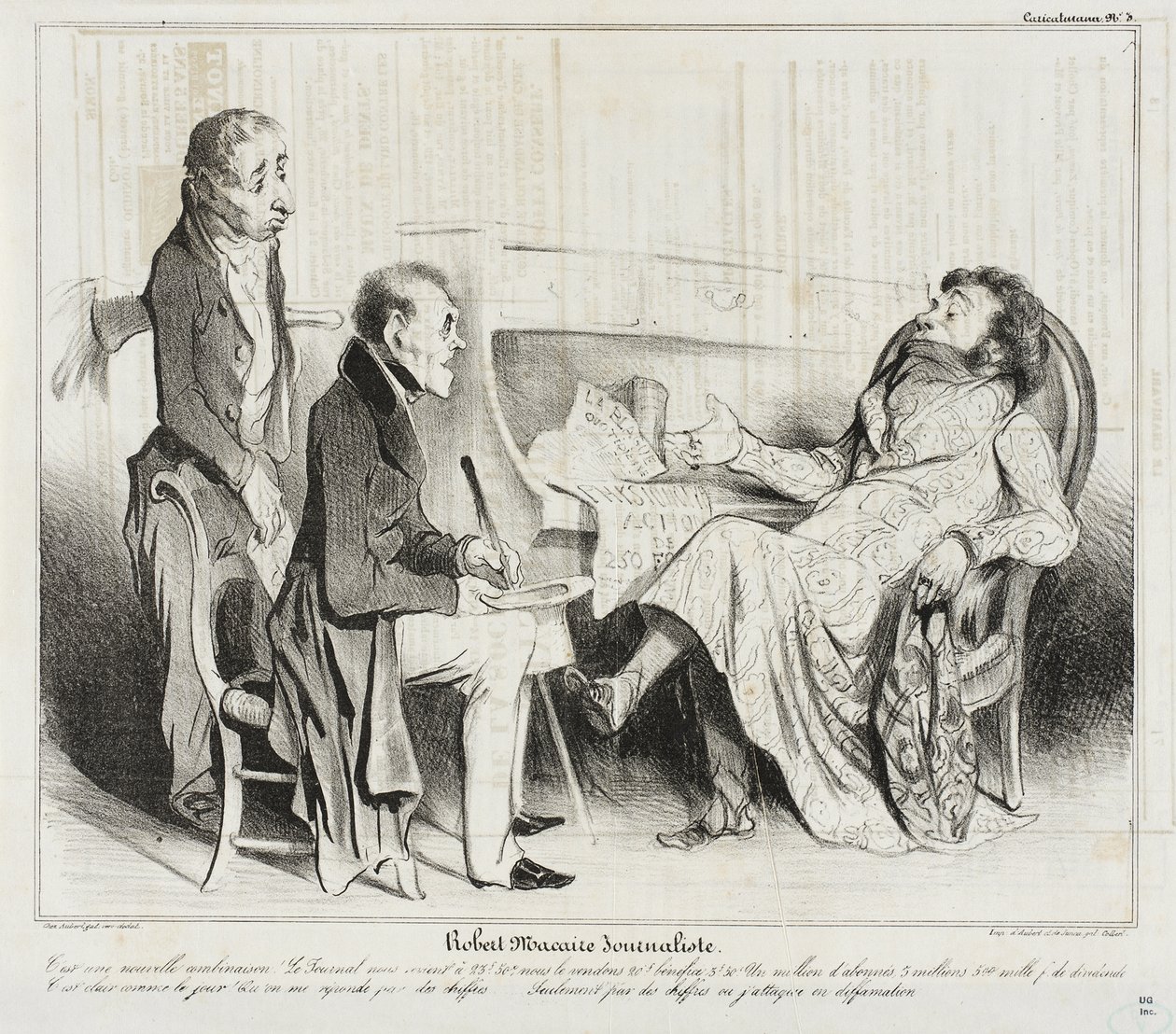 Robert Macaire, jornalista de Honoré Daumier