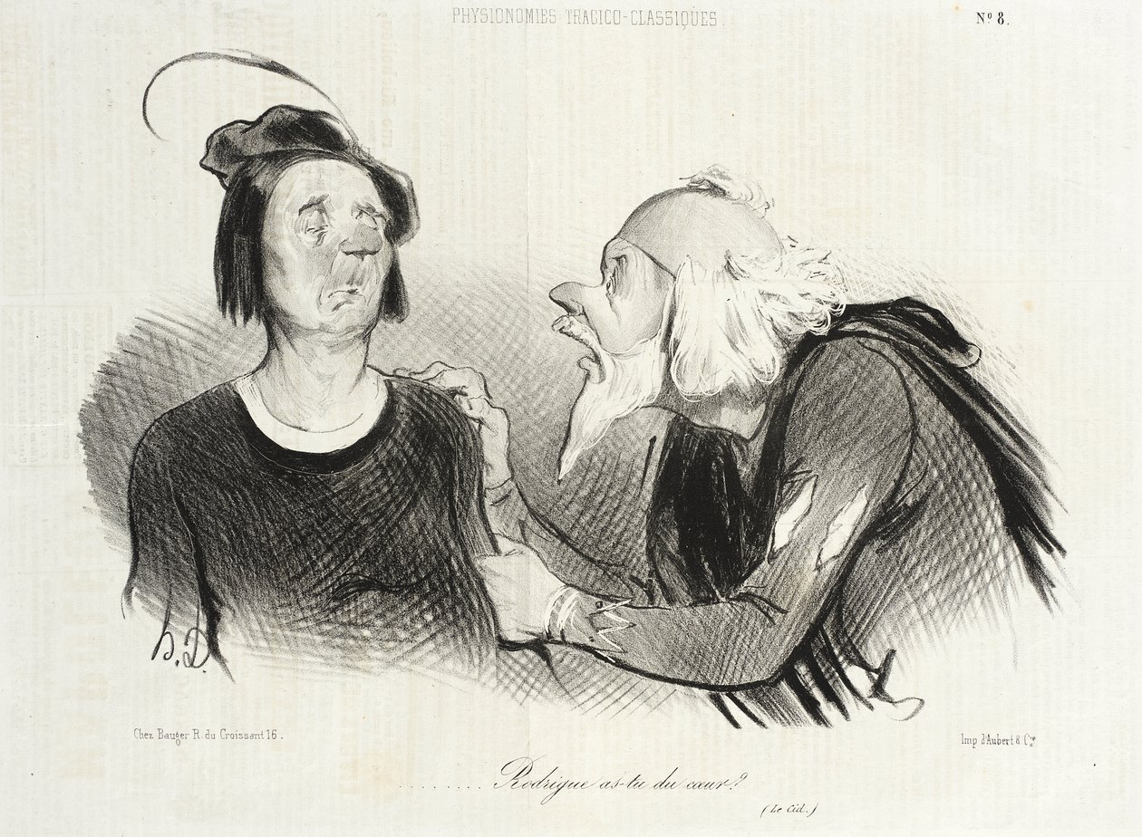 Rodrigue, tens coragem? (Le Cid) de Honoré Daumier